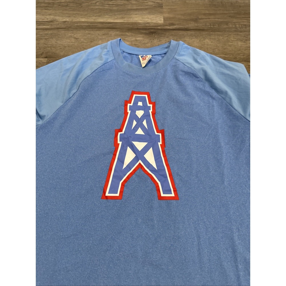 Houston Oilers NFL Retro Team Apparel T-Shirt Football Throwback Men's Medium - Picture 4 of 10